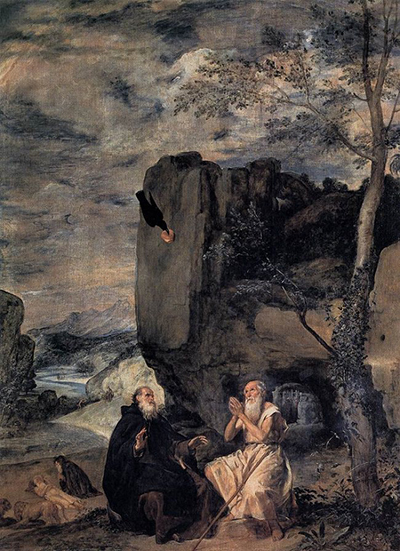 St Anthony Abbot and St Paul the Hermit Diego Velazquez